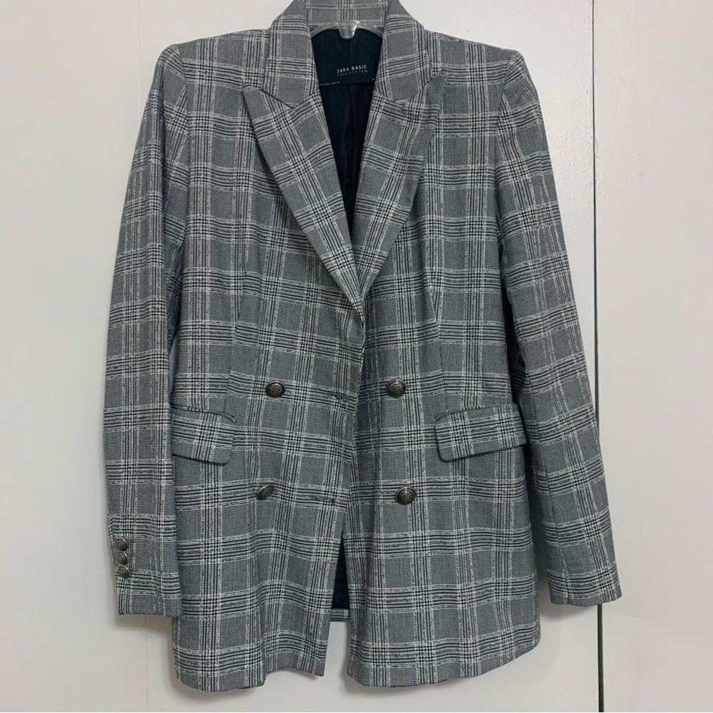 Zara Plaid Blazer